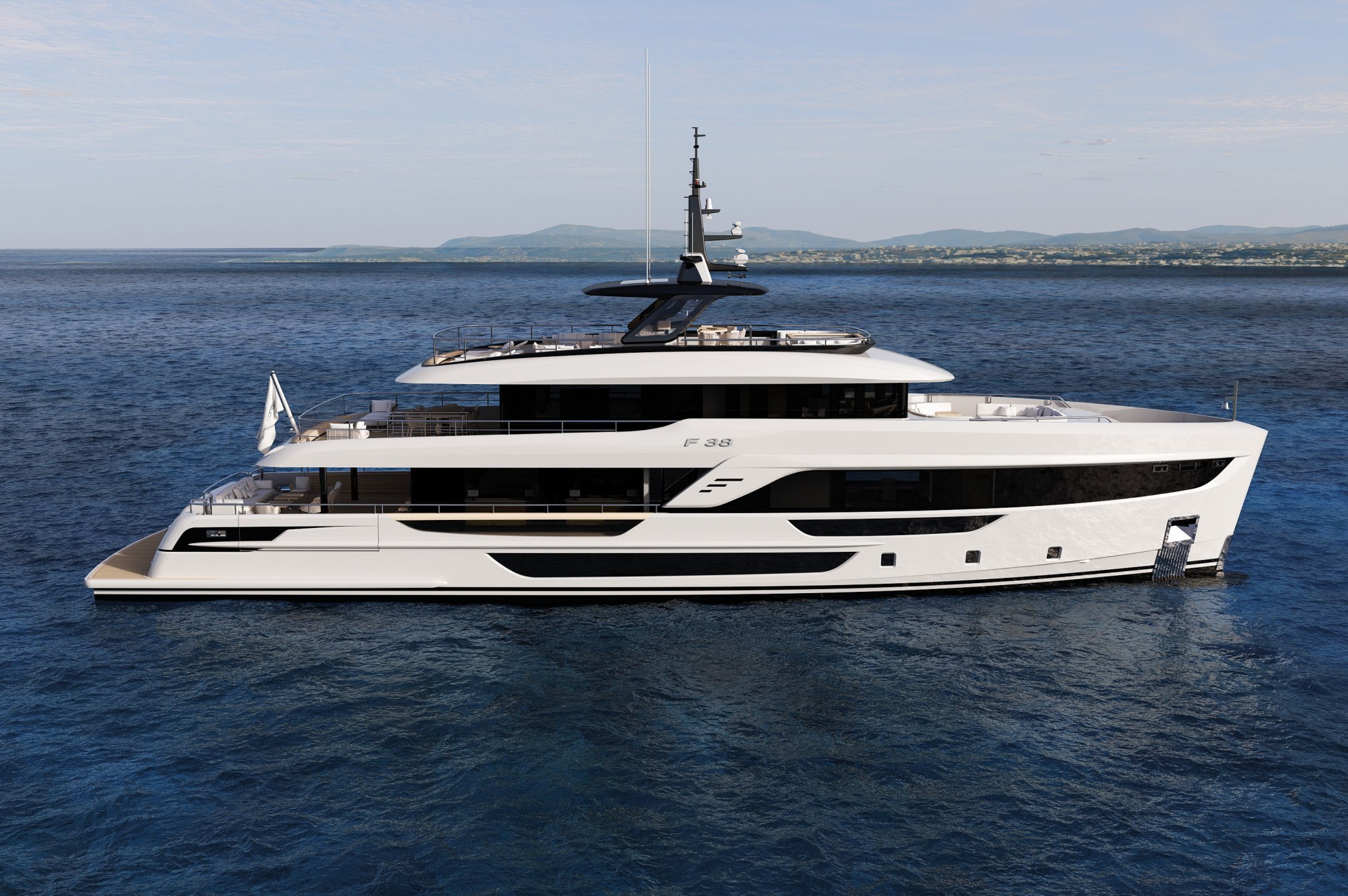 FALCON 38 yacht concept rendering
