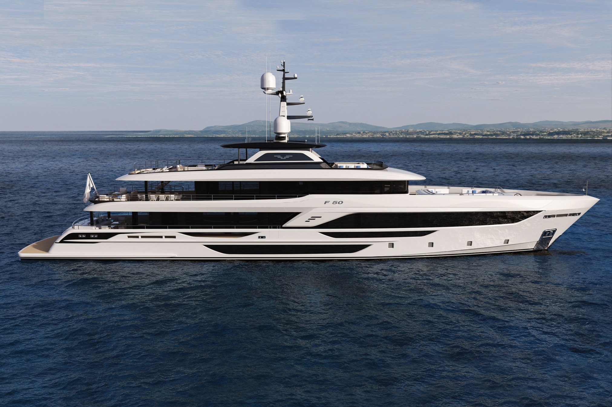 FALCON 50 yacht concept rendering