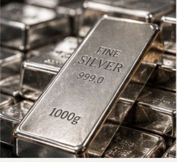 Silver bullion bars